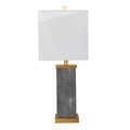 Lavano Table Lamp W Shade Black Iron
