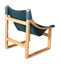 Lima Cobalt Leather Sling Blue Blue Wood