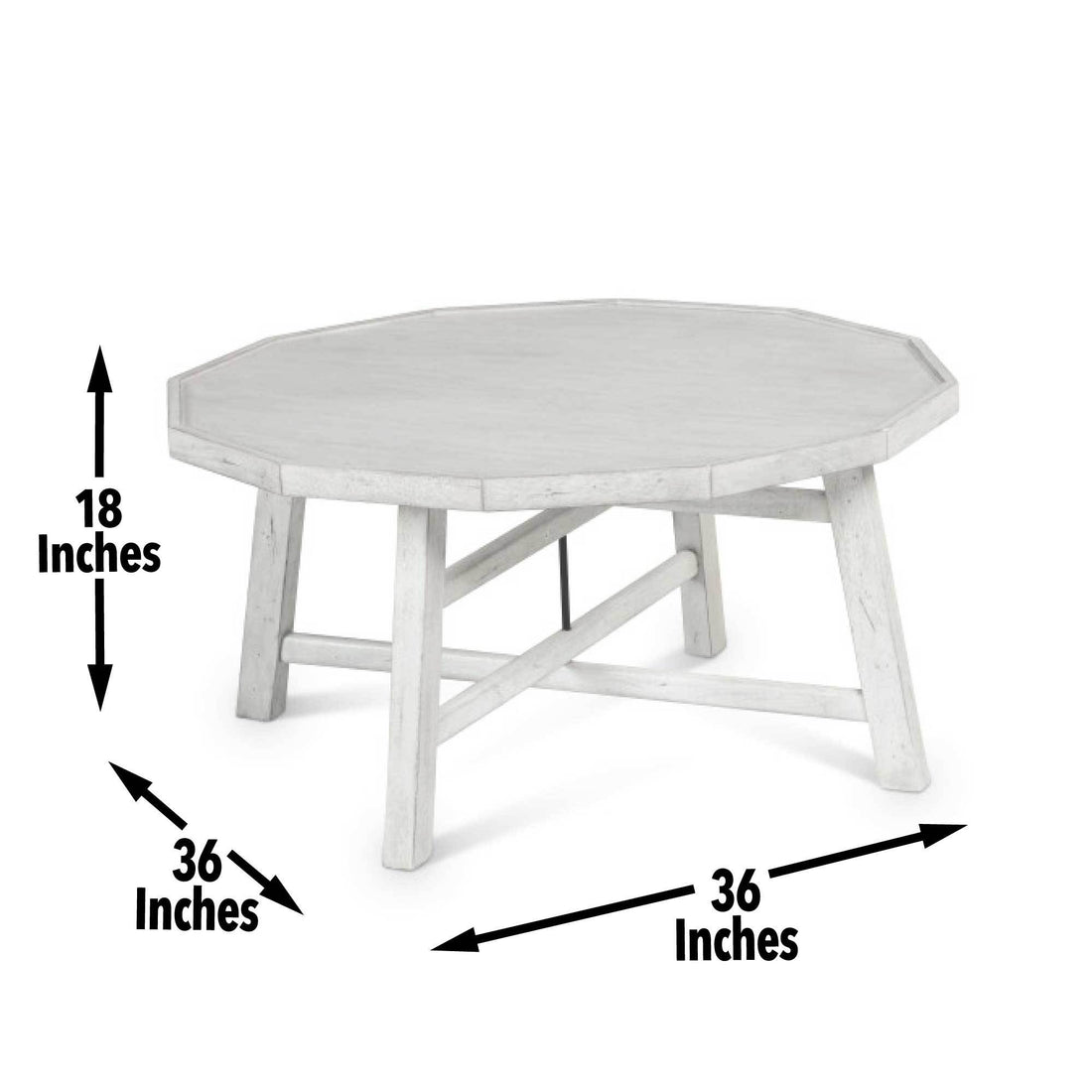 Paisley 3 Piece Occasional Table Set White White Wood