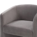 Iris Upholstered Dining Or Accent Chair Fog Dark Gray Fabric