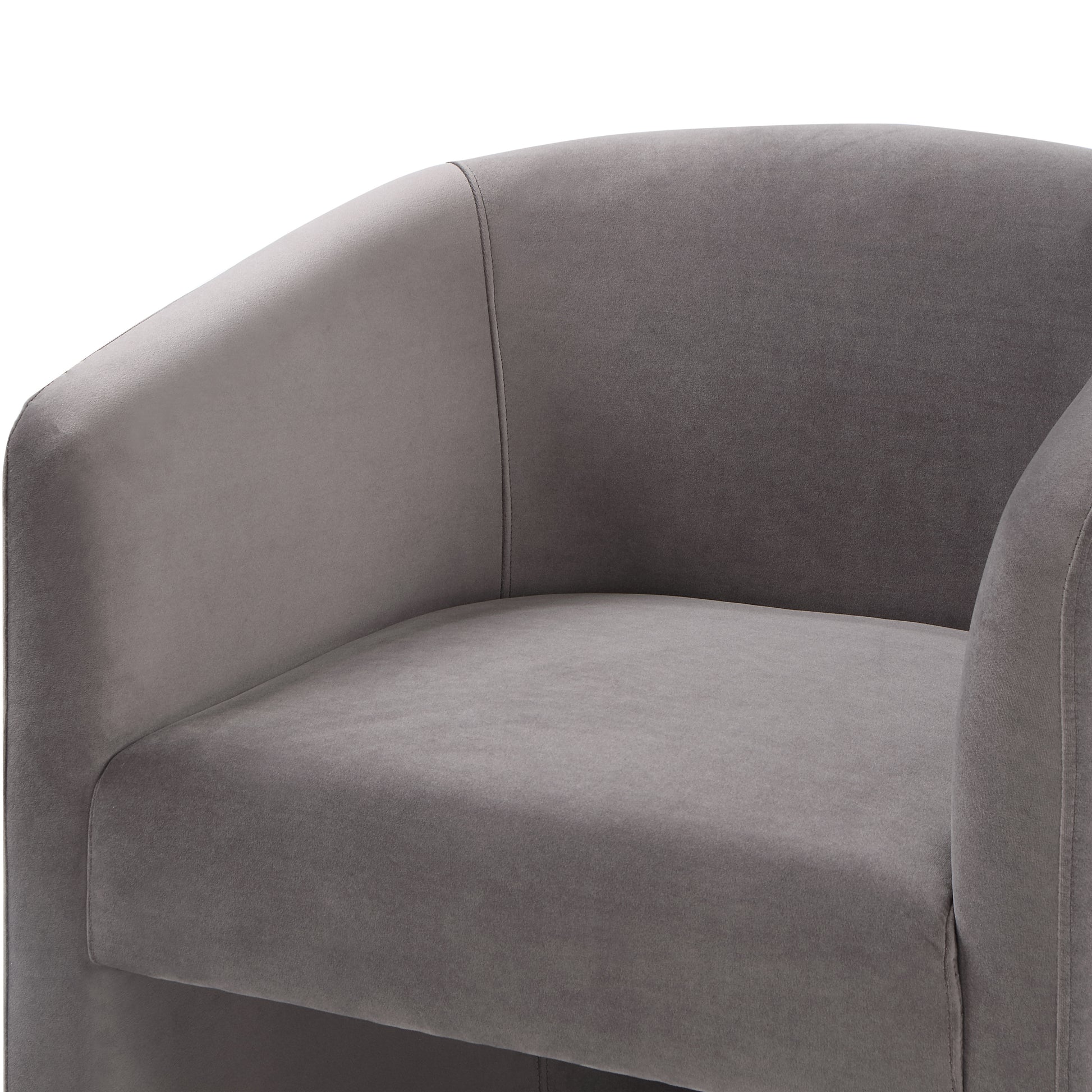 Iris Upholstered Dining Or Accent Chair Fog Dark Gray Fabric