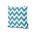 Marisol Chevron Square Pillow Teal Fabric
