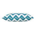 Marisol Chevron Rectangular Pillow Set Of 2 Teal Fabric