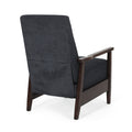 24.75'' Wide Wood Hand Manual Club Recliner Charcoal Fabric
