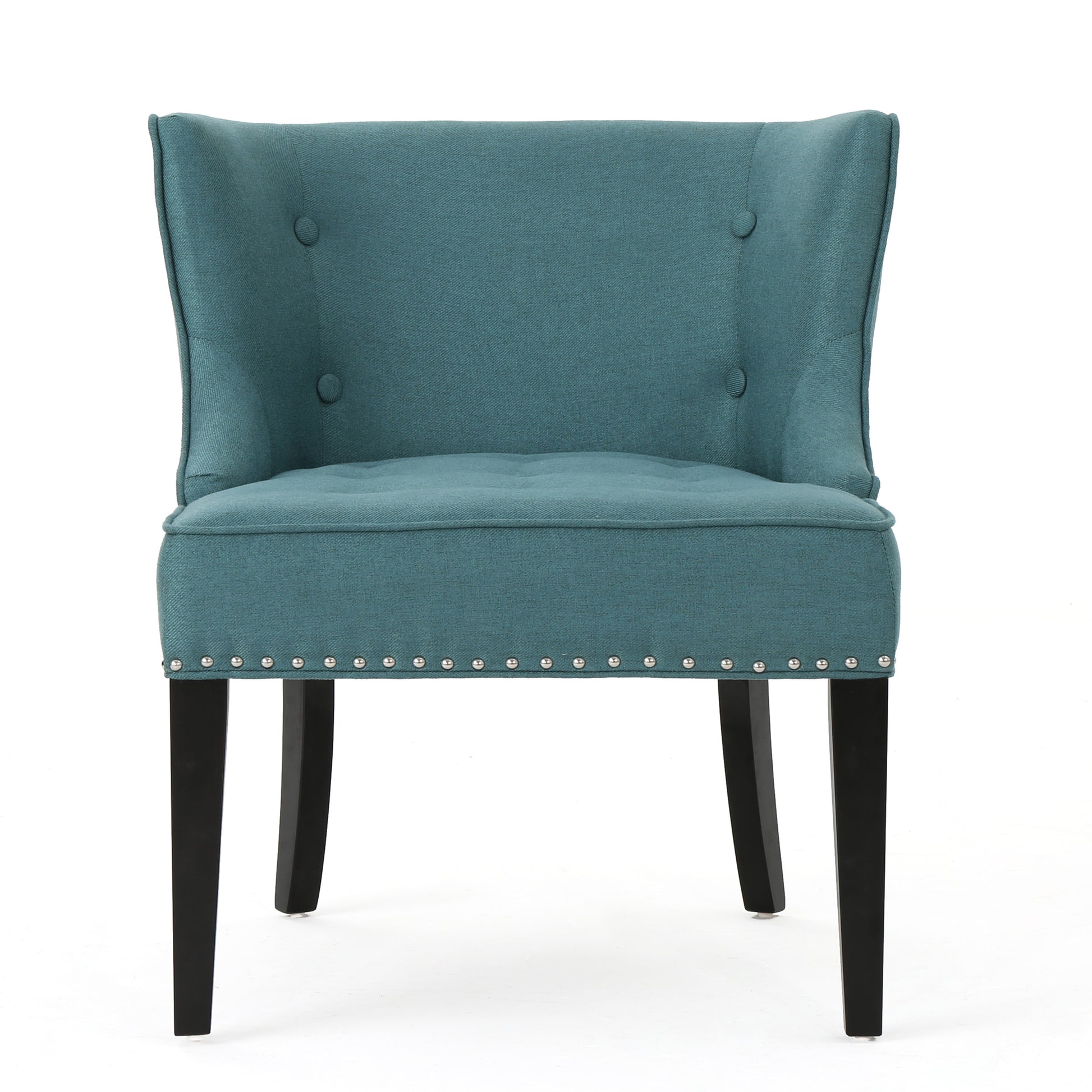 Fabric Occaisional Chair, Dark Teal Teal Fabric