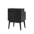 Disa 1 Drawer Nightstand Black Mdf