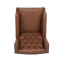 Rocking Chair Light Brown Pu