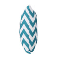 Marisol Chevron Square Pillow Teal Fabric