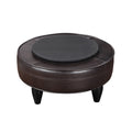 Sophia Swivel Chair Brown Dark Brown Wood