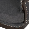 Accent Chair Charcoal Fabric