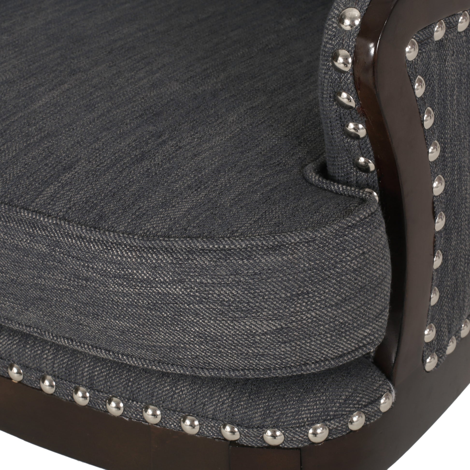 Accent Chair Charcoal Fabric