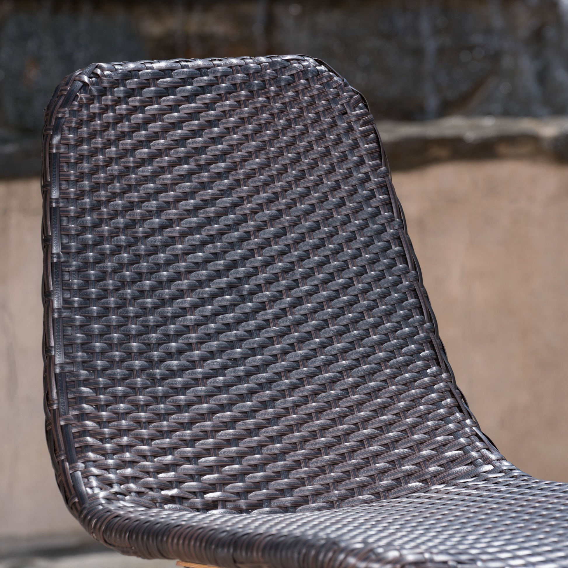Gila Dining Chair With Heat Tranfer Legs,Set Of 2 Brown Multi Rattan