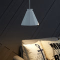 Millie White Midcentury Modern Pendant Lamp White Iron
