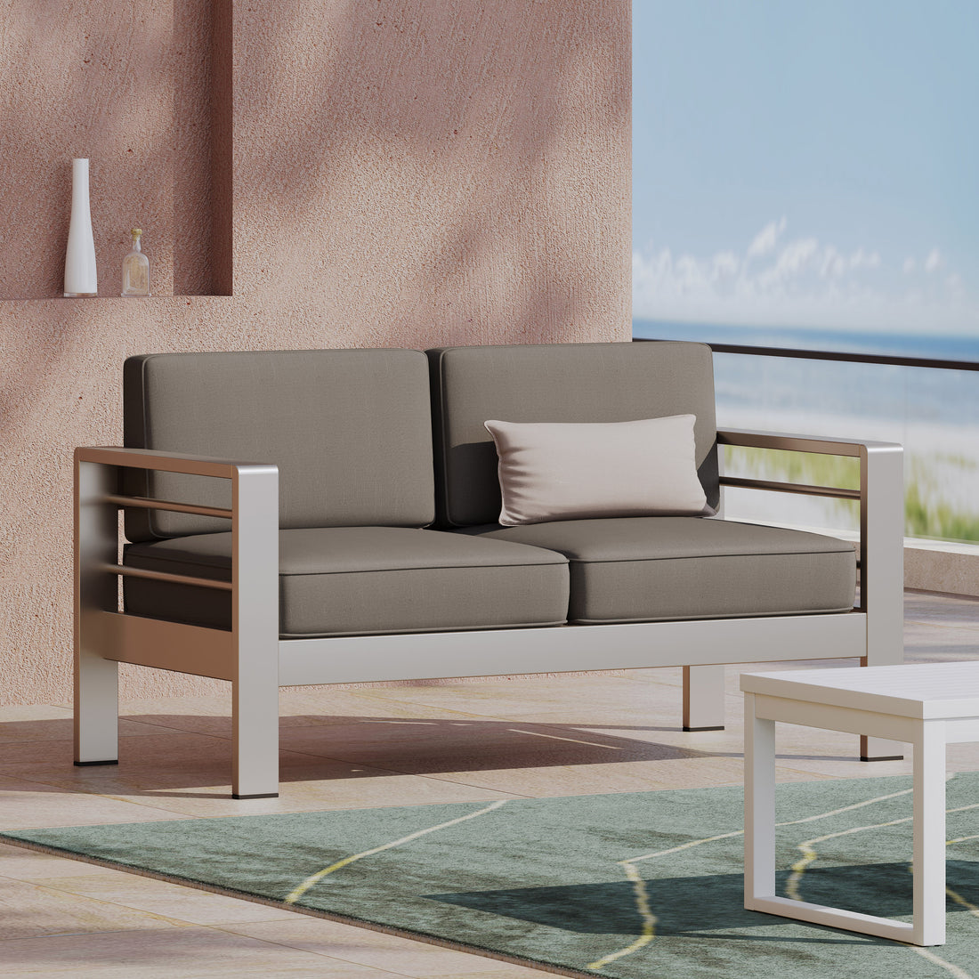 Cape Coral Kd Seat Khaki Aluminium