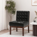 Accent Chair Black Pu
