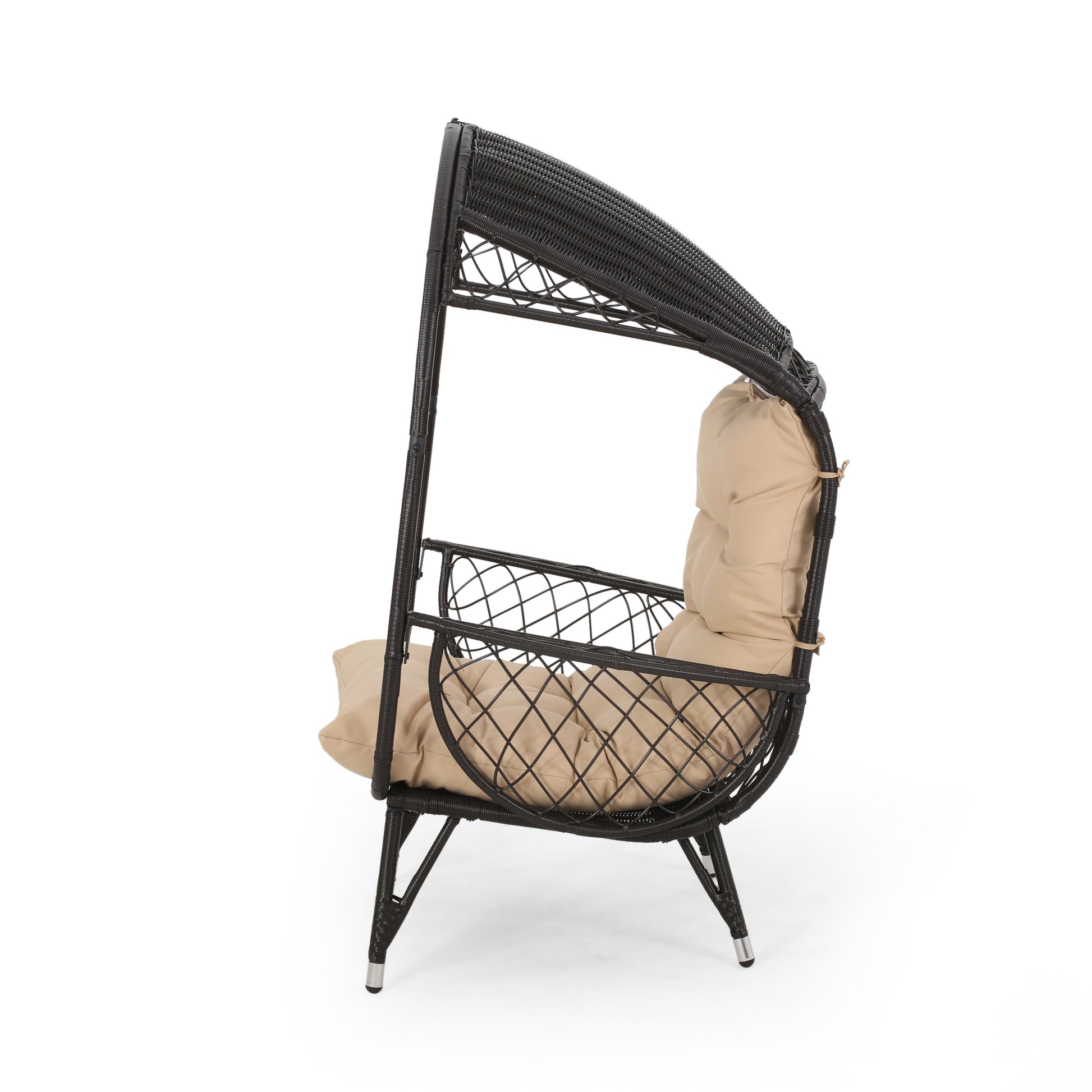 Malia Standing Basket Brown Fabric