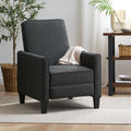 Dark Grey Linen Push Back Chair For Elegant Home D Cor Grey Fabric