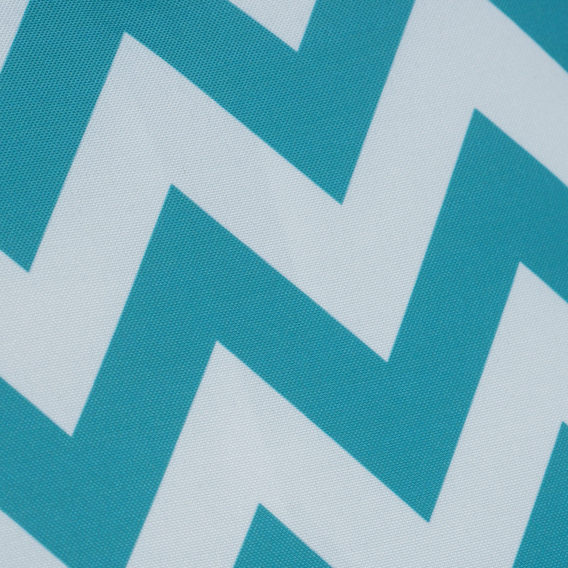 Marisol Chevron Square Pillow Teal Fabric