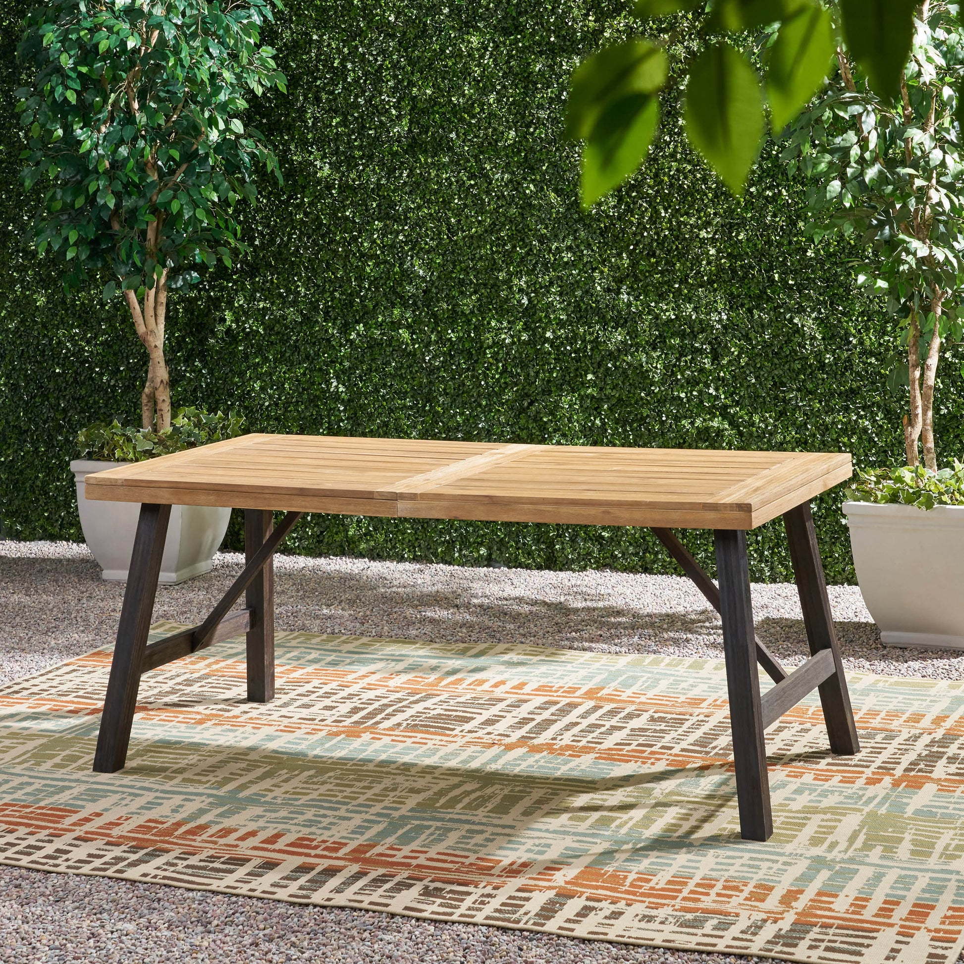 Bettina Dining Table Grey Acacia Wood