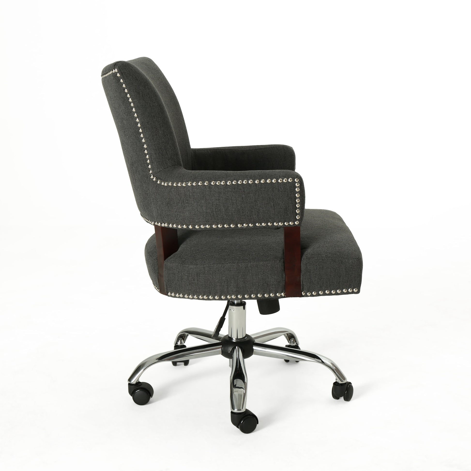 Office Chair Dark Gray Fabric