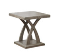 Jocelyn End Table Gray Gray Wood