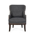 Accent Chair Charcoal Fabric