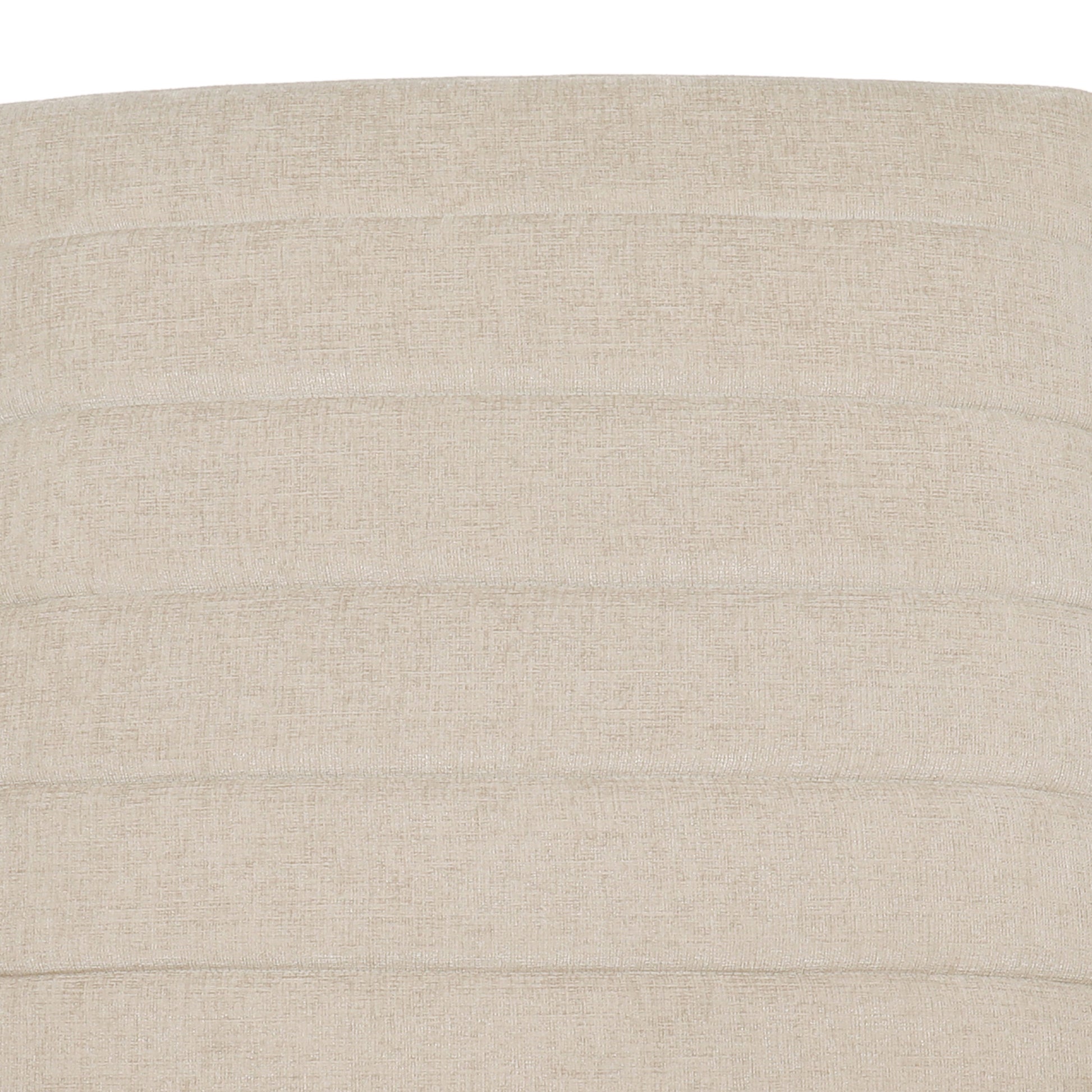 Mid Century Modern Fabric Channel Stitch Wood Pushback Recliner Sand Fabric