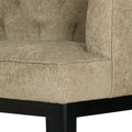 Accent Chair Beige Fabric