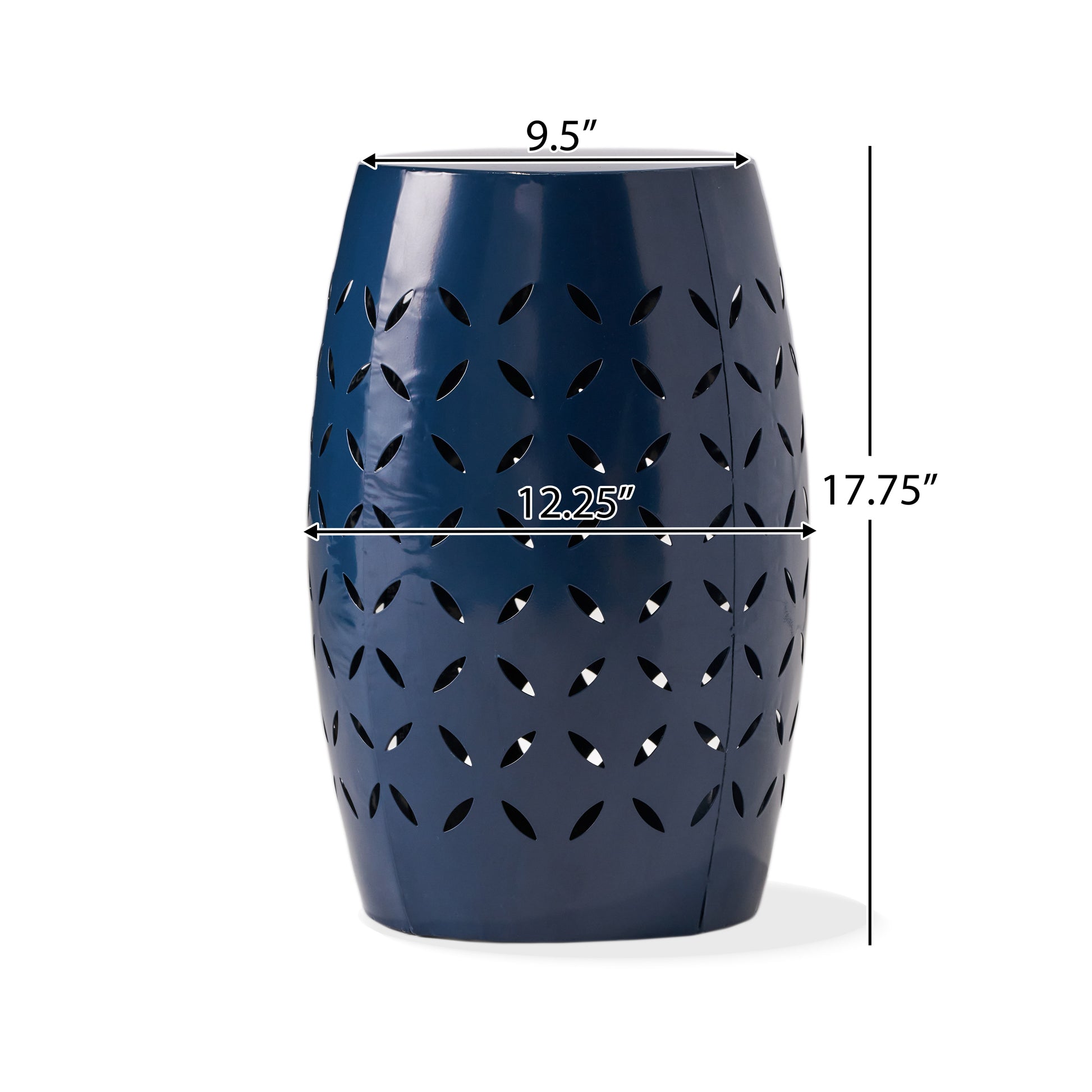 Lilac 12 Side Table Dark Blue Iron