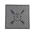 Cayman Arch Mesh I 39In Sq Table Black Aluminium