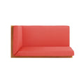 Brava X Back Right Corner Bench, Red Red Acacia Wood