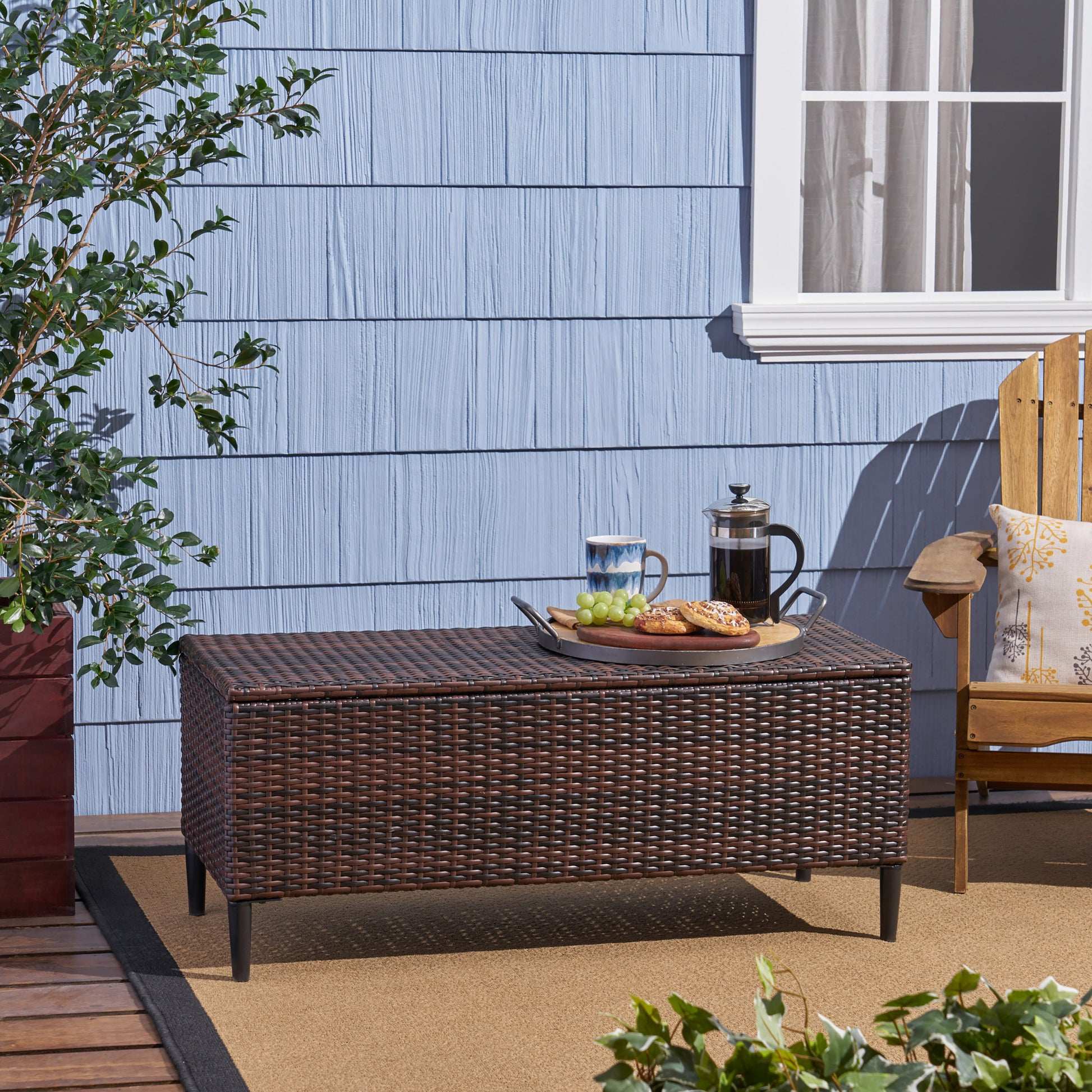 Rupert Storage Brown Multi Rattan