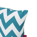 Marisol Chevron Rectangular Pillow Set Of 2 Teal Fabric