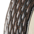 Figi Pe 27In Glass Table Brown Multi Iron