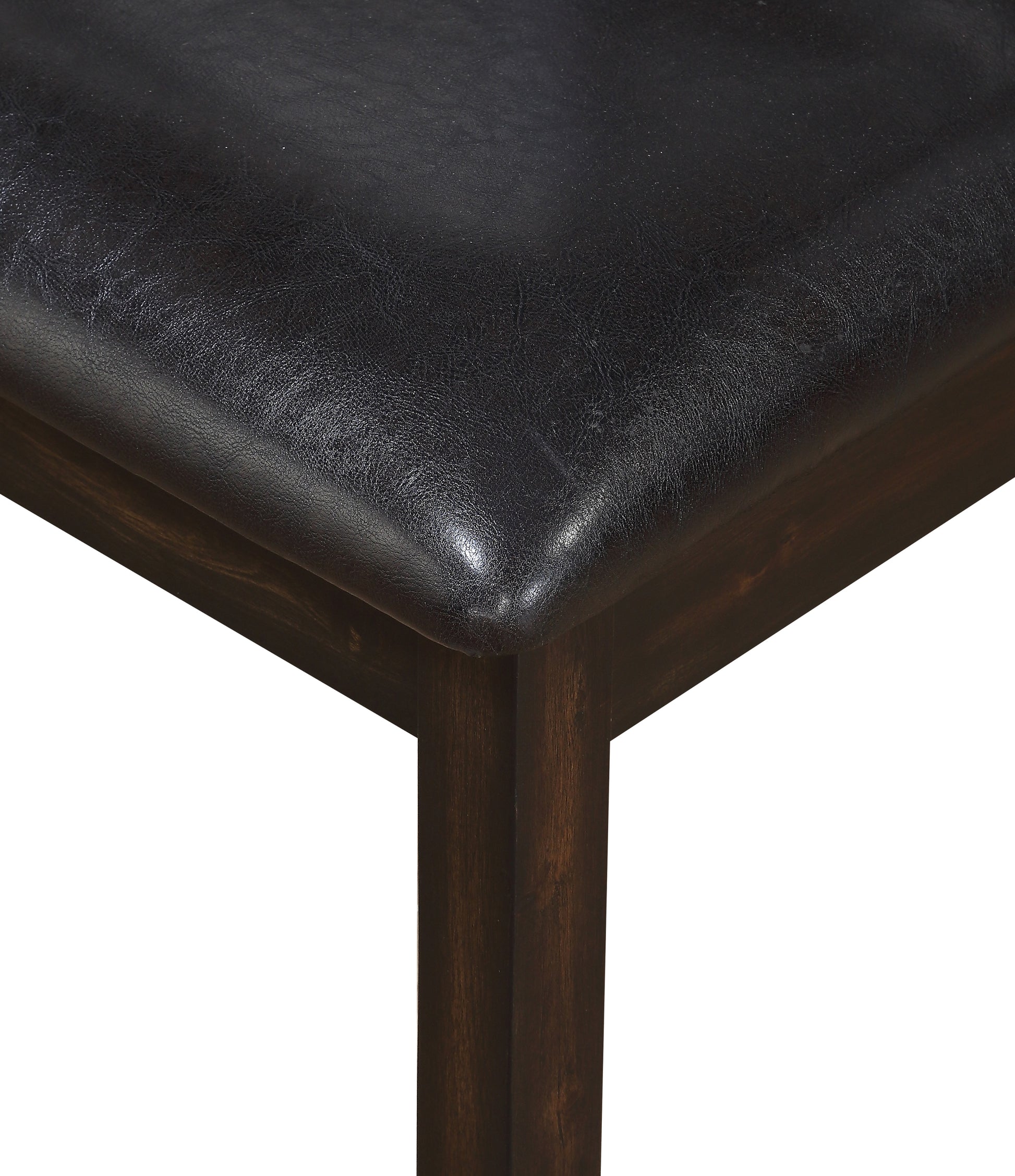 Ally Side Chair Set Of 2 Antique Charcoal Dark Brown Wood