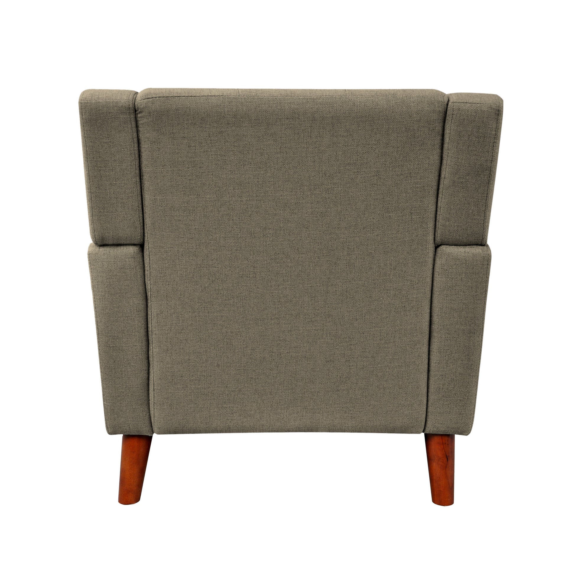 Mid Century Modern Armchair Mocha Fabric