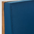 Perla 3 Seater Sofa And Table Set, Blue Blue Acacia Wood