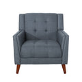 Greenmont Upholstered Armchair Dark Grey Fabric