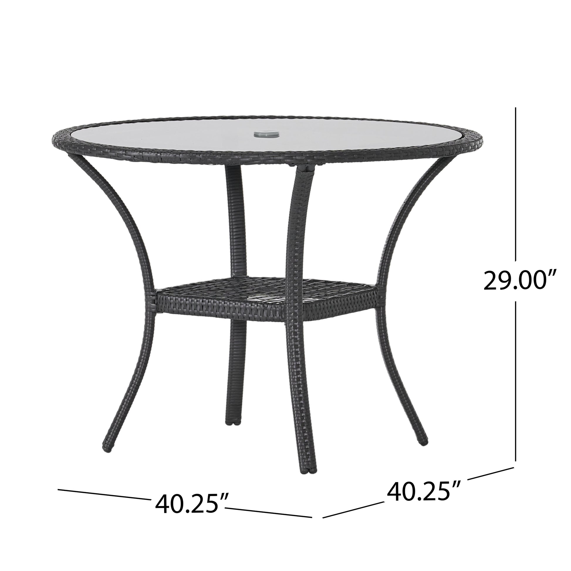 San Pico Table Grey Rattan
