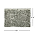 Blanket Grey Faux Fur