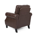 Club Chair Dark Brown Pu
