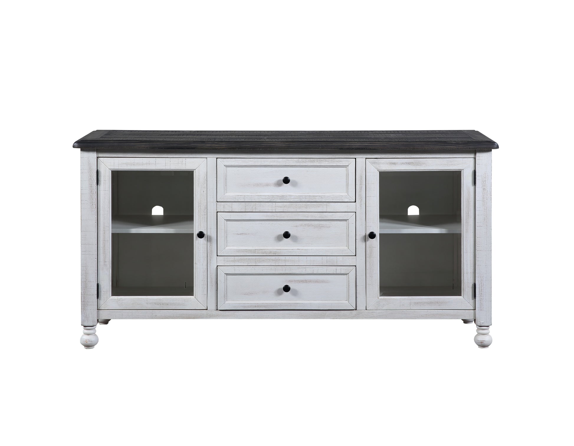 Heston Tv Stand Or Server White White Wood