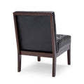 Accent Chair Black Pu