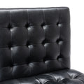 Accent Chair Black Pu