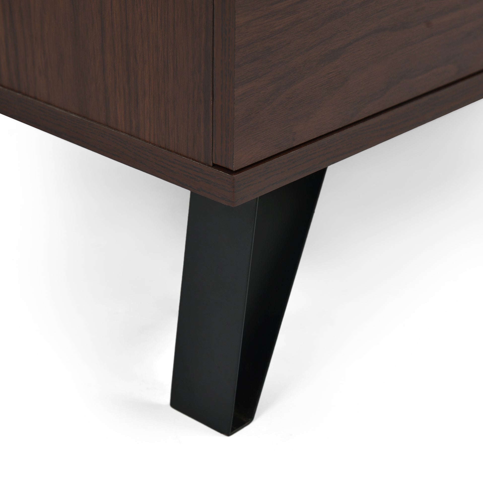 3 Drawer Wide Chest Walnut Mdf