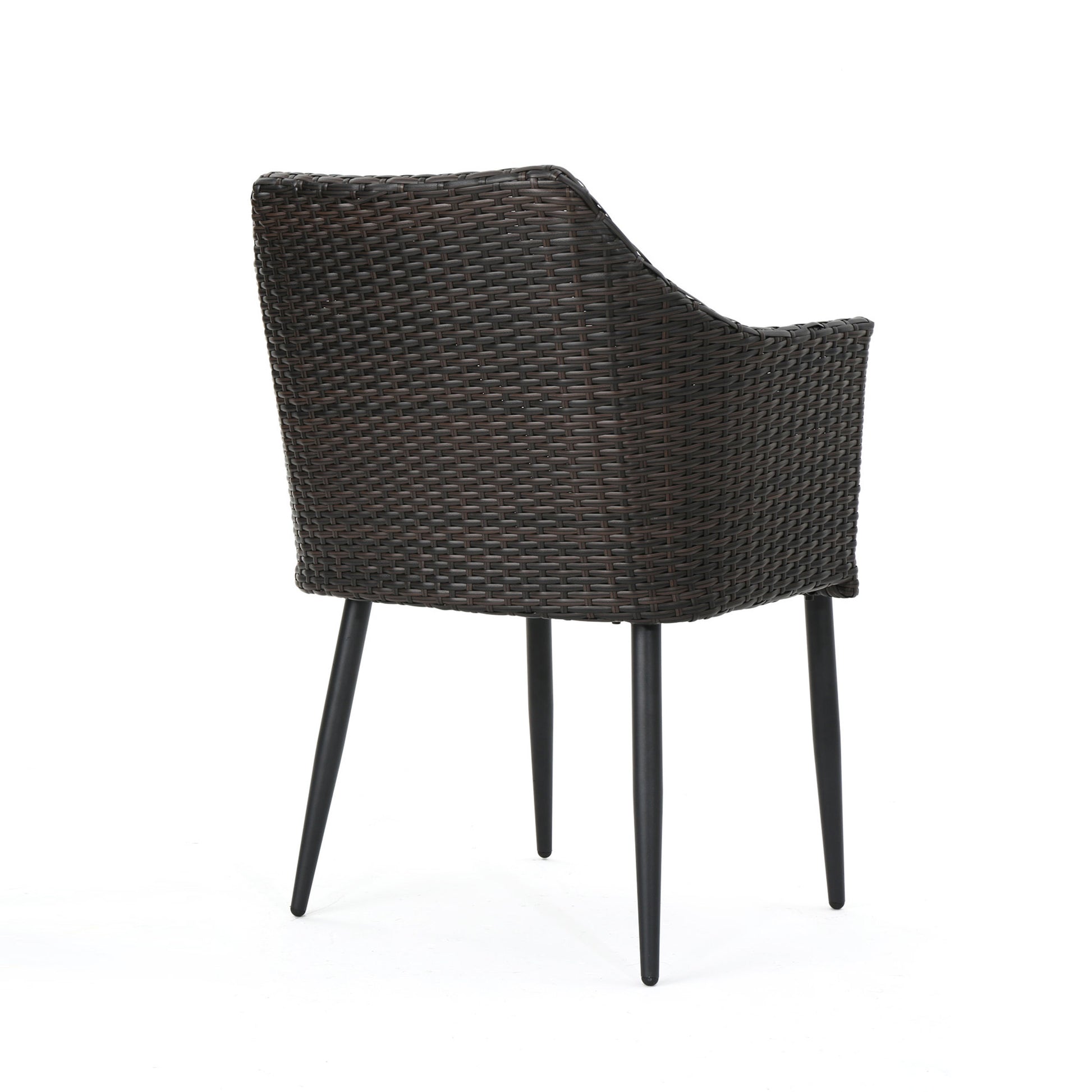 Kennethchair Brown Multi Pe Rattan Iron Waterproof Fabric