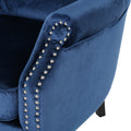 Club Chair Blue Velvet