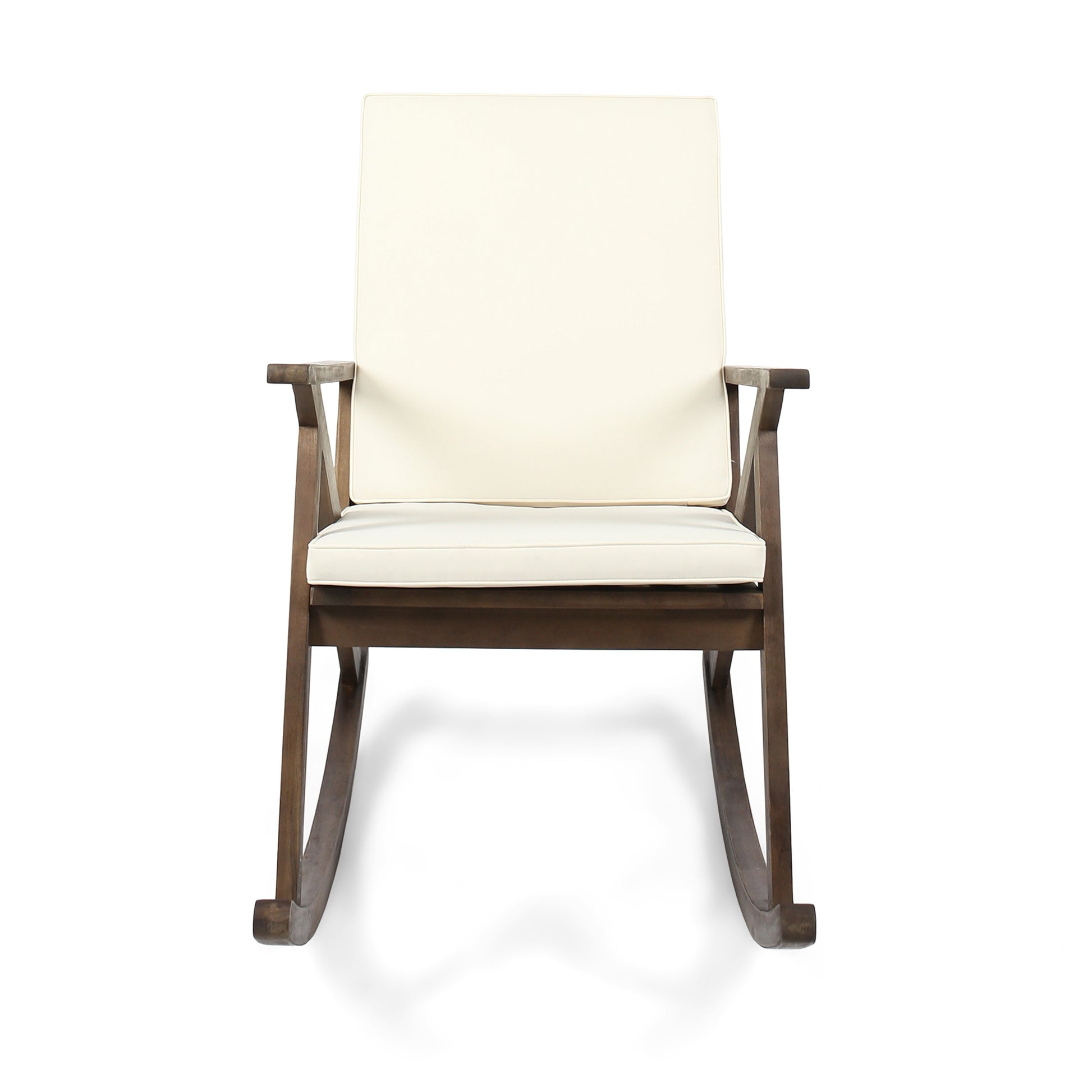 Gus Rocking Chair Brown Gray Acacia Wood