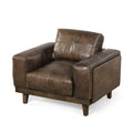 Club Chair Espresso Rubber Wood