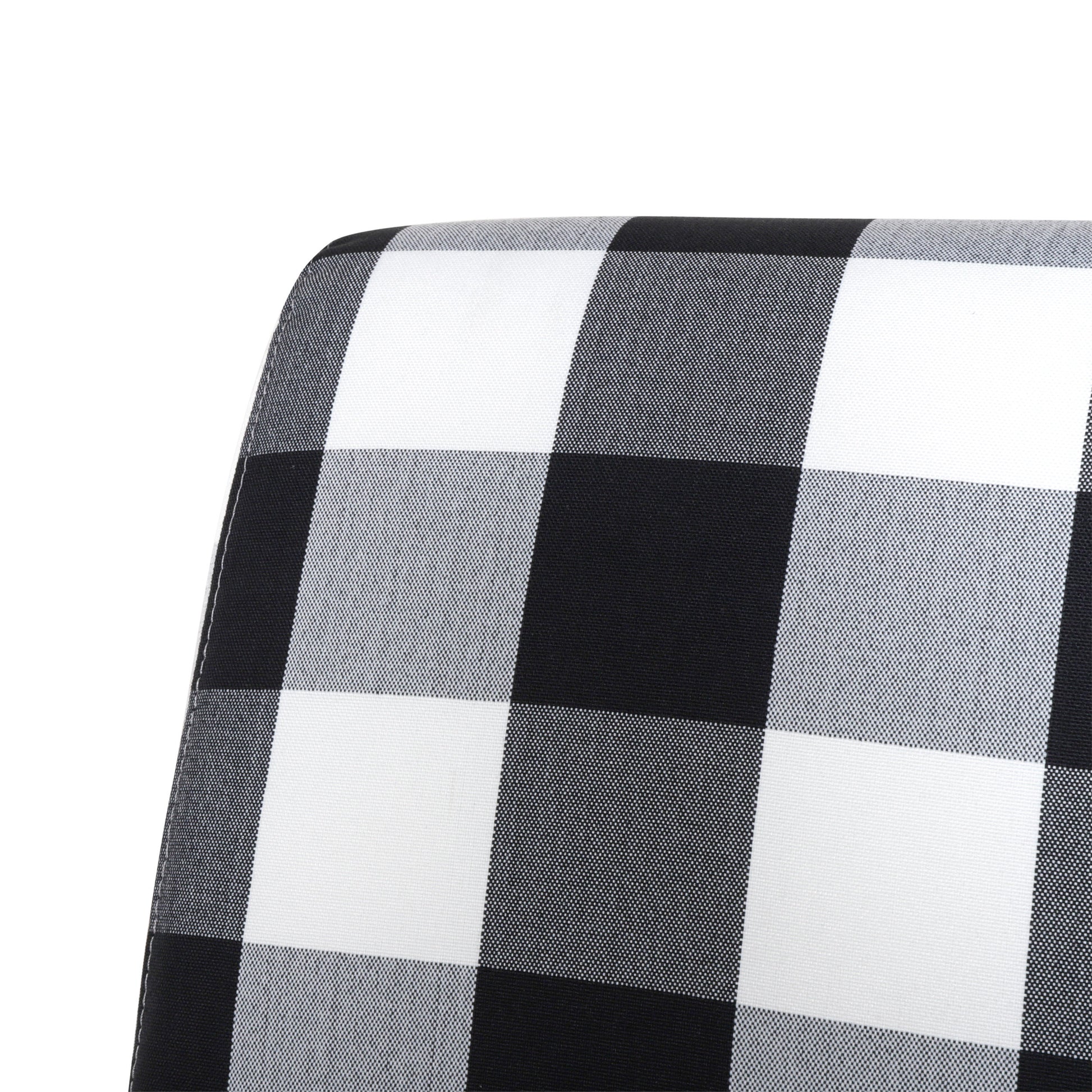 27.5" Wide Manual Club Recliner Black White Fabric